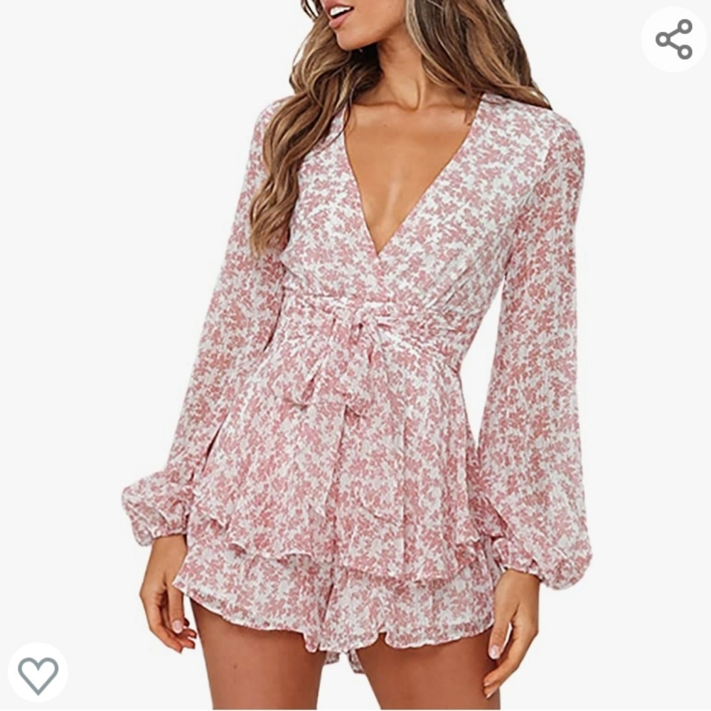 Spring Floral Romper - Picture 2 of 5